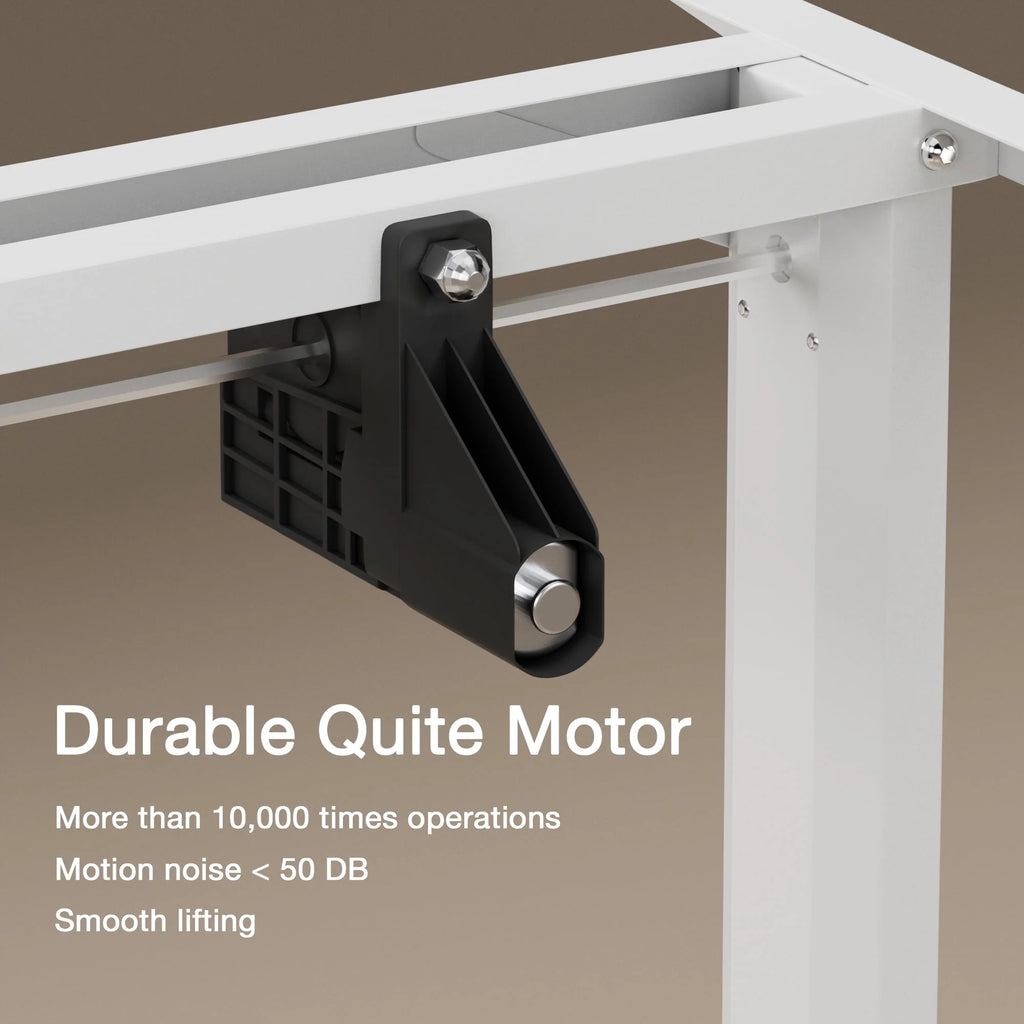 Electric Height Adjustable Standing Desk, 43 inch White R91068