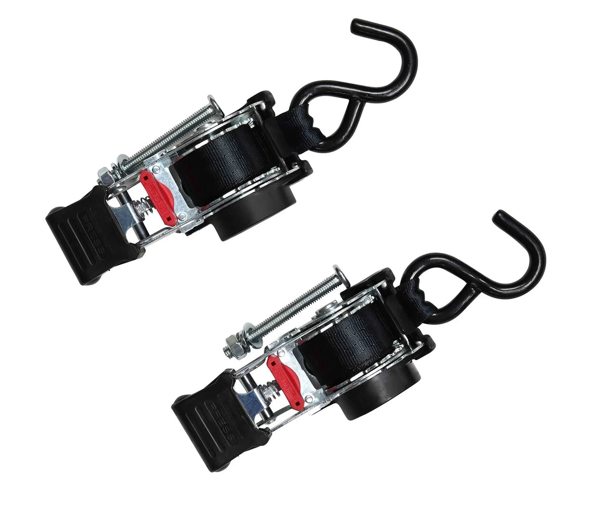 2 Pack 1'' x 10' Retractable Ratchet Straps K56333