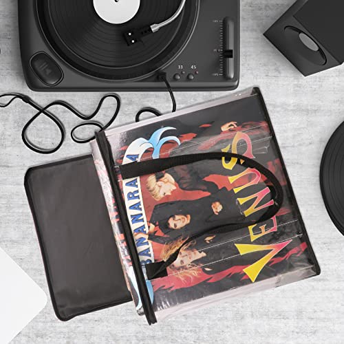 Vinyl Record Storage Cases 6 Pack Clear PVC X326445