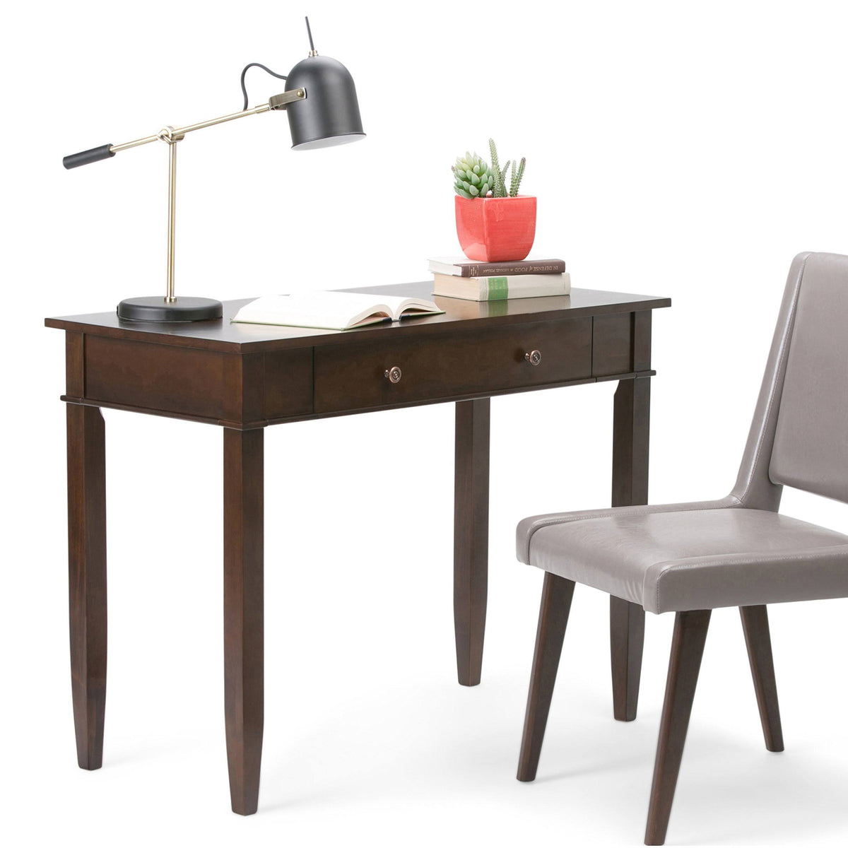 Tobacco Brown Home Office Desk F80677