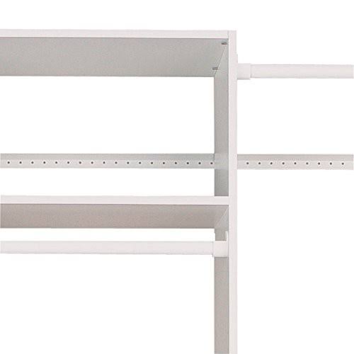 White Tower Closet Storage Organizer with Shelves & Drawers D424