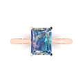 18K Rose Gold Solitaire Ring SZ 6.75 P57575