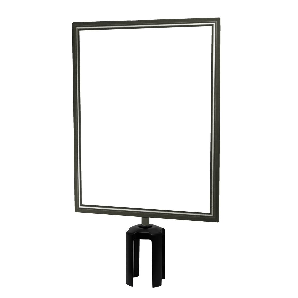 Tensabarrier Sign Frame 14 x 11 in Satin Chrome E7878