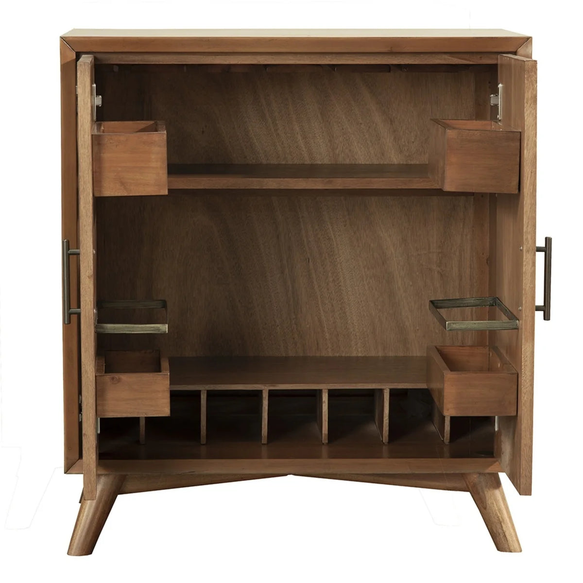 Small Wooden Bar Cabinet with Two Doors G97741
