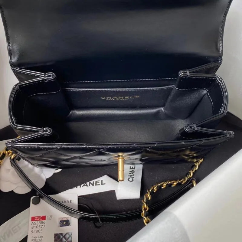 Mini Flap Bag With Top Handle U60668