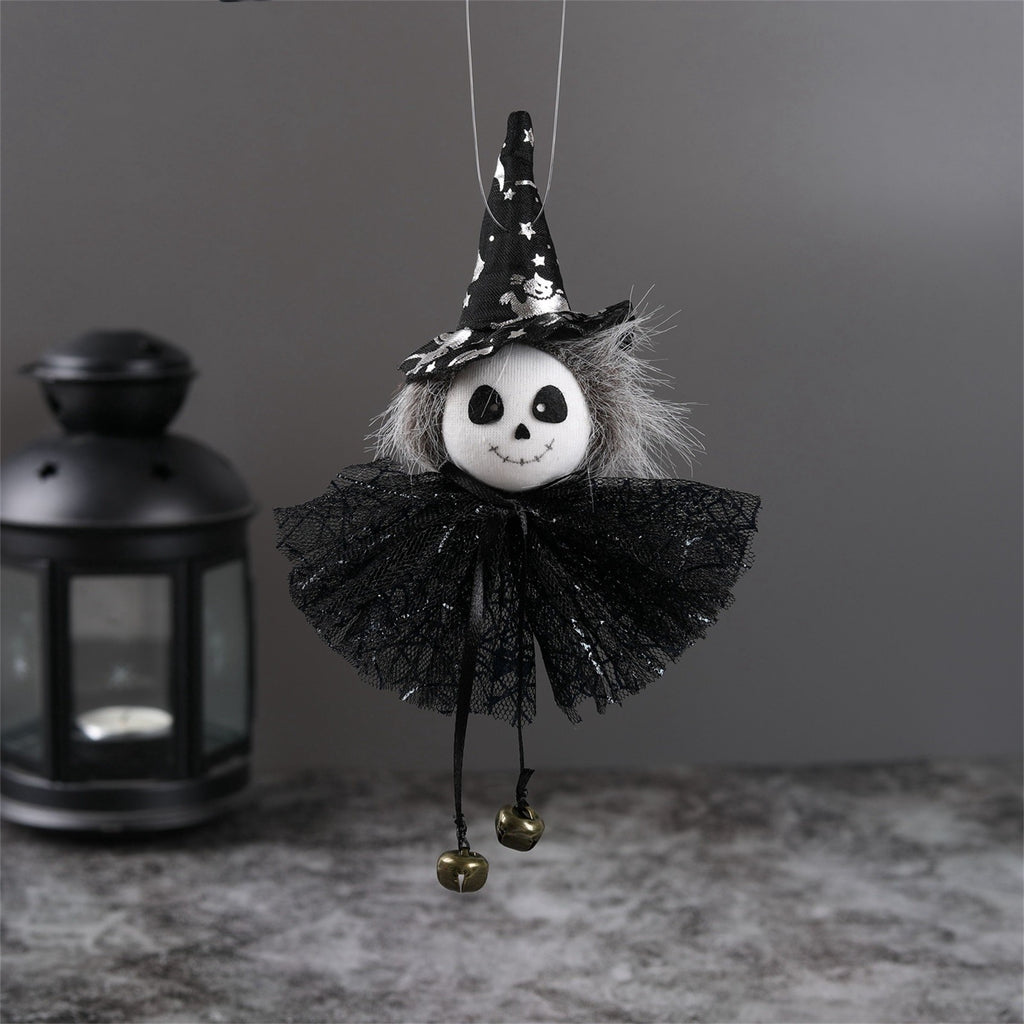 Pumpkin Witch Doll Halloween Cat Toy P2204