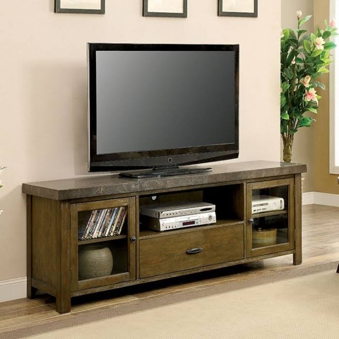 Light Walnut TV Console W5365