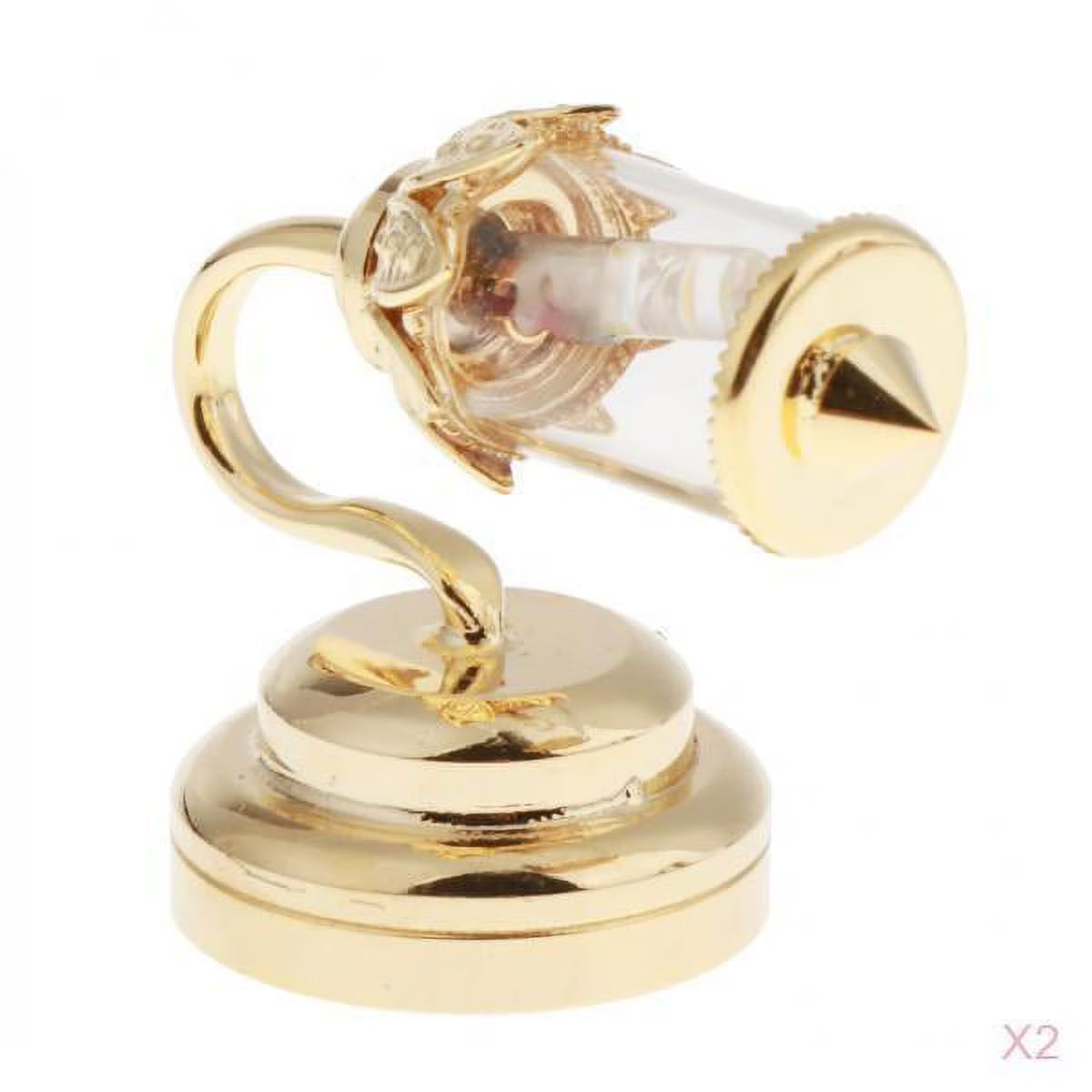 Golden Miniature Led Wall Sconces for Dollhouse E58722