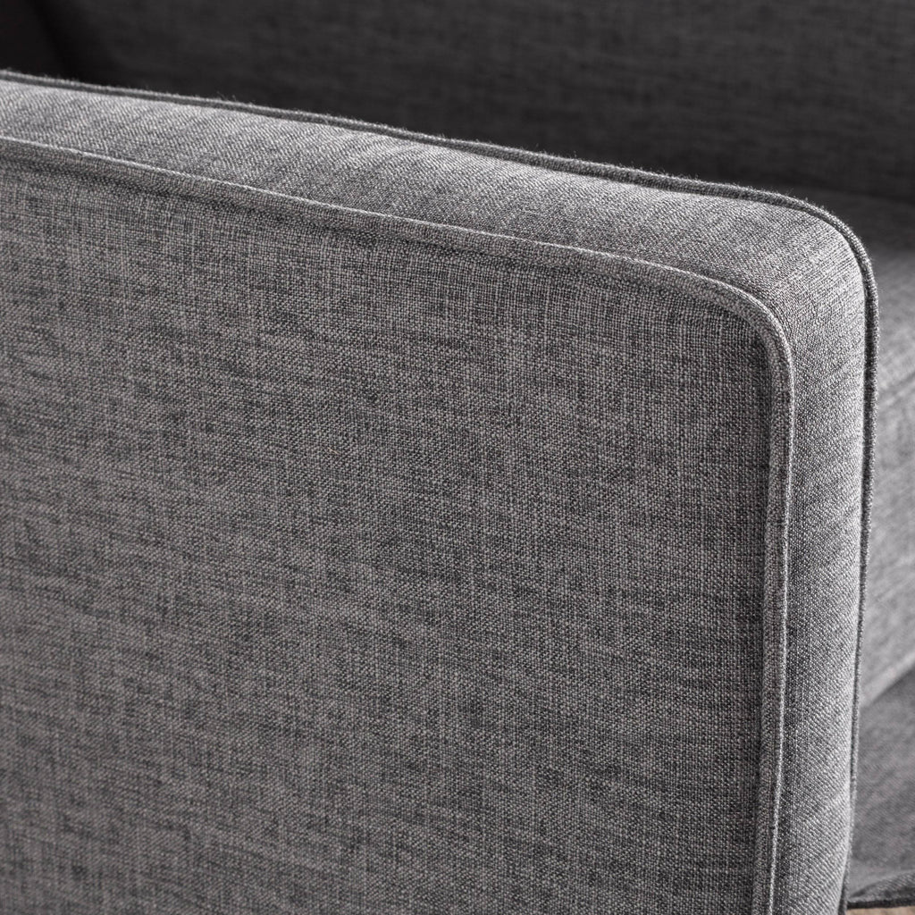 Fabric Recliner Set of 2 Light Grey Tweed J202116
