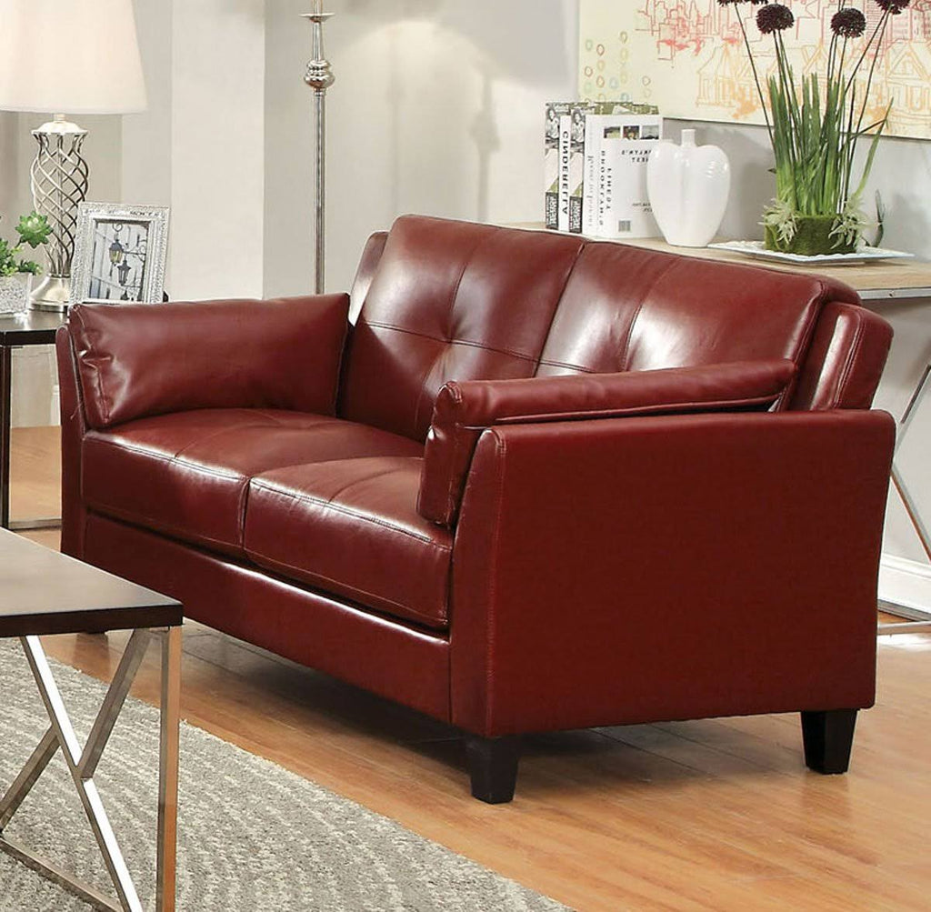 Red Loveseat W98852
