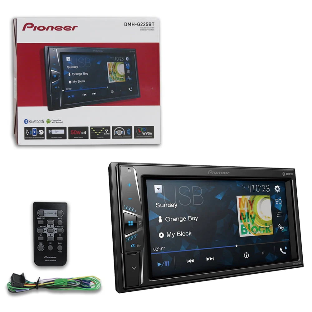 2-DIN 6.2 Touchscreen Digital Media Car Stereo with USB Bluetooth W6683