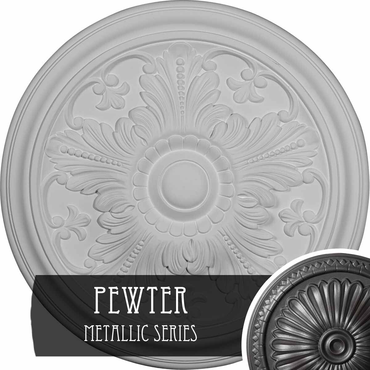 Pewter Ceiling Medallion O2734