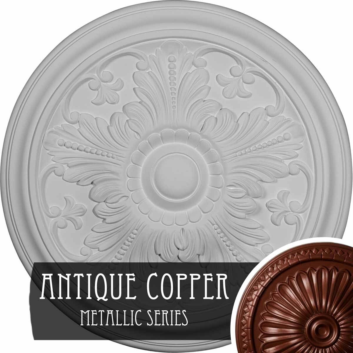 Pewter Ceiling Medallion O2734