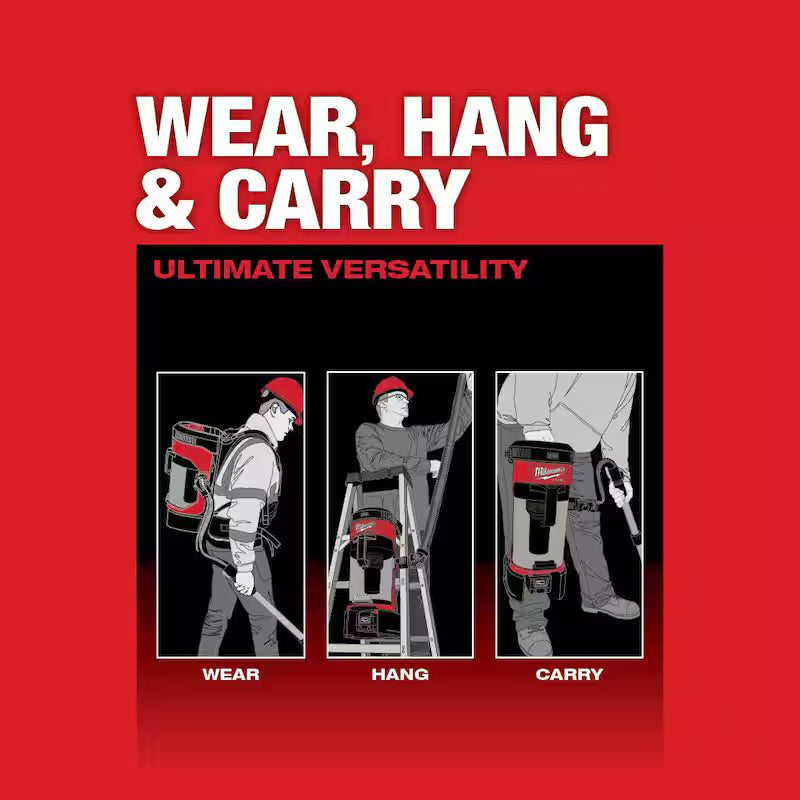 18-Volt Lithium-Ion Brushless Cordless 3-in-1 Backpack Vacuum P102