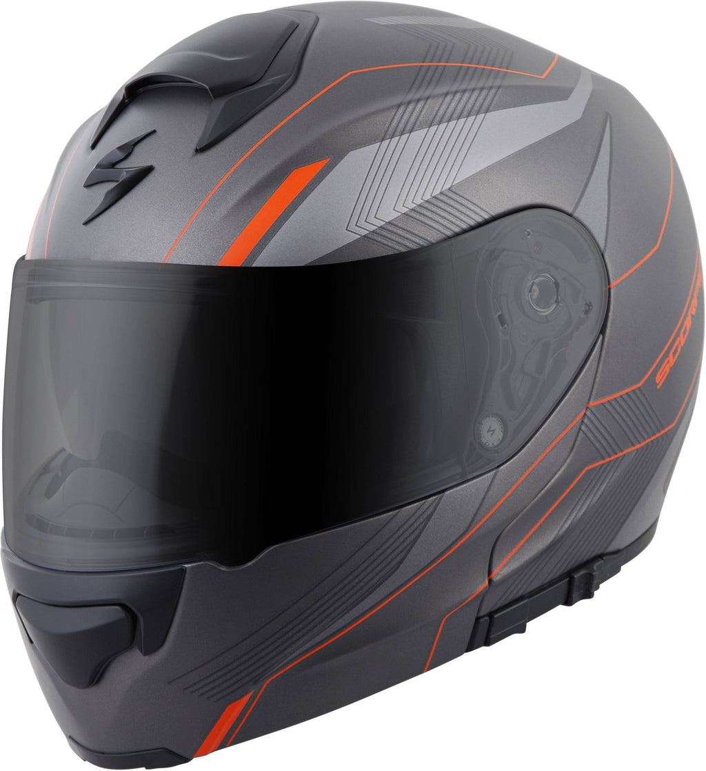 Modular Helmet Grey Orange Size Medium X446887