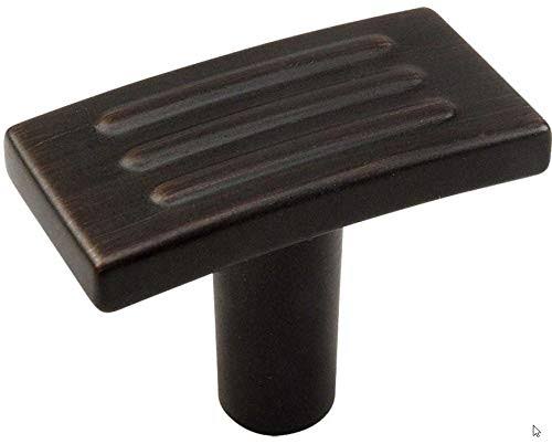25 Pack Oil Rubbed Bronze Cabinet Hardware T Knob N726
