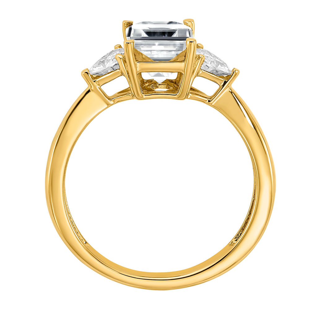 14 Karat Yellow Gold 3-Stone Engagement Ring N60975