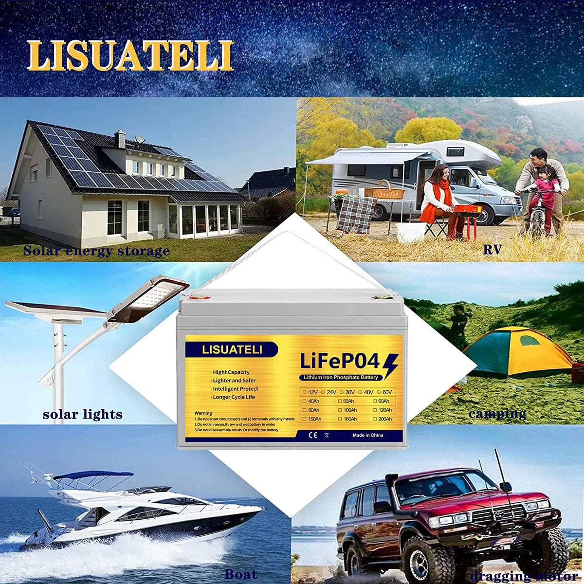 12V 100Ah Lifepo4 Lithium Battery Z4464