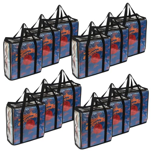 Vinyl Record Storage Cases 6 Pack Clear PVC X326445