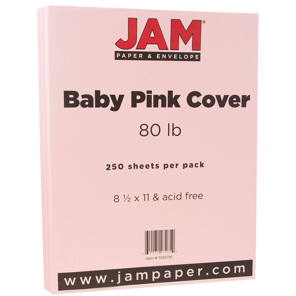 Matte Cardstock, 8.5 x 11, 80 lb Baby Pink, 250/Pack L749256