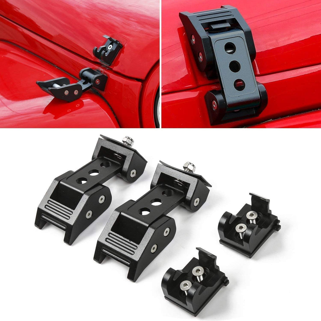 Black Stainless Steel Hood Catch Kit Pack of 2 D63903