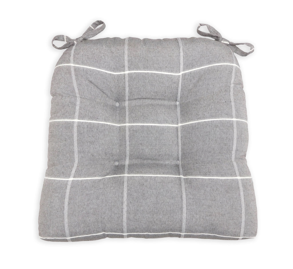 Set of 2 Charcoal Chair Cushions Q983113