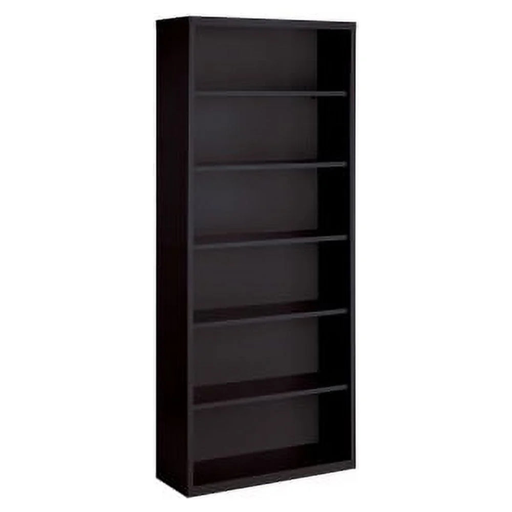 Black Steel 6 Shelf Bookcase Q261
