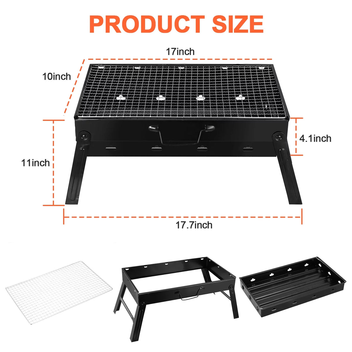 Portable Foldable Charcoal Grill M12141