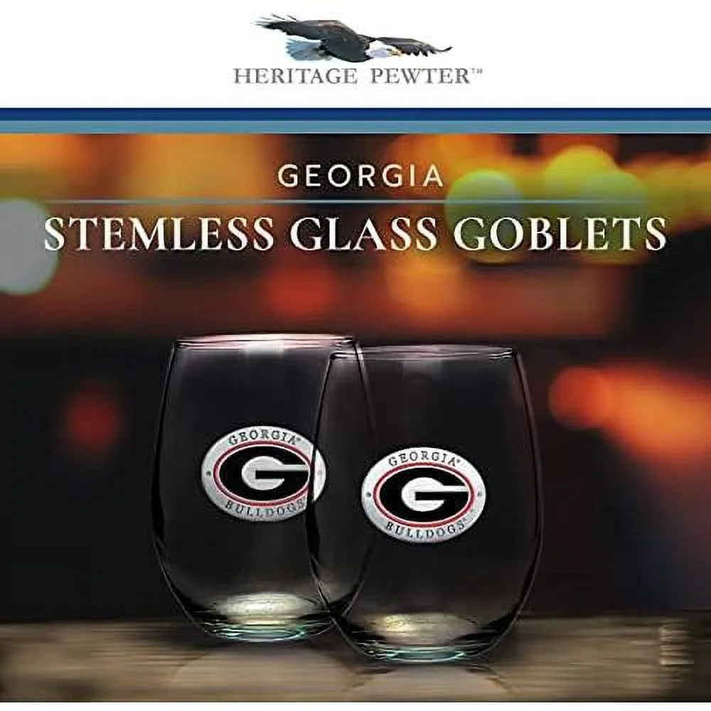 Stemless Glass Goblets Set Of 2 I8811