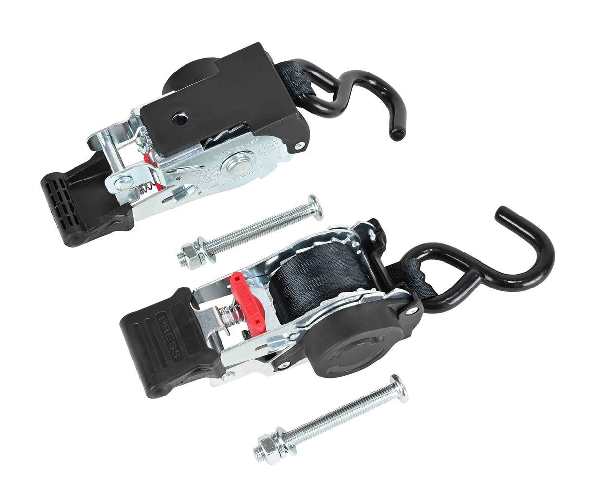 2 Pack 1'' x 10' Retractable Ratchet Straps K56333