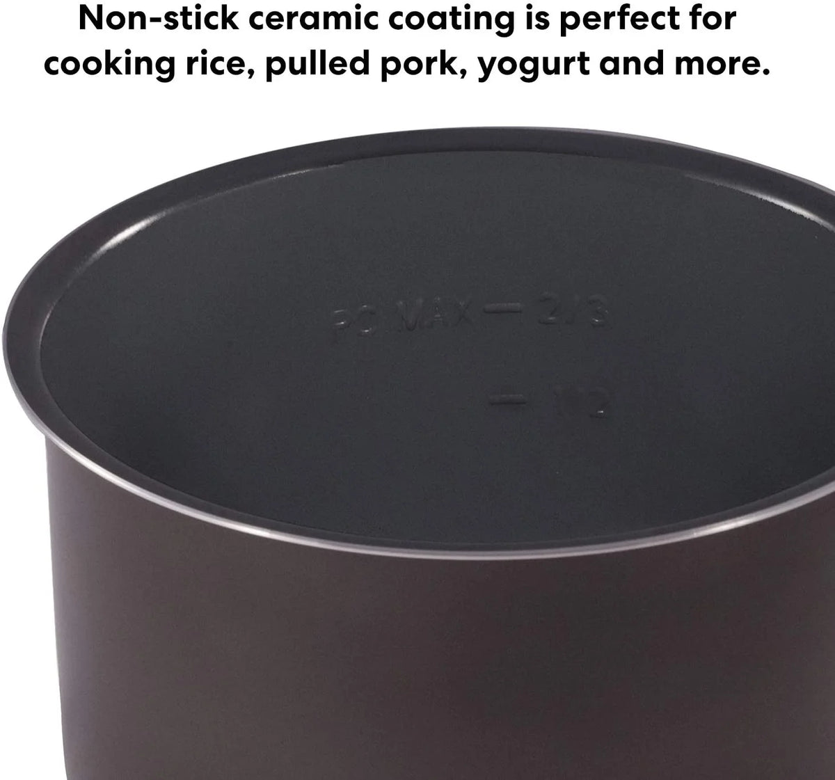10-in-1 Slow Cooker with 8 Quart Ceramic Non Stick Inner Cooking Pot D4799