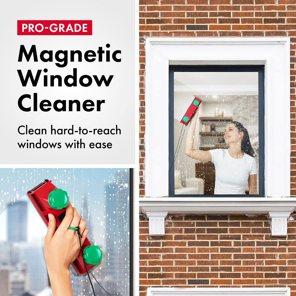 Magnetic Window Cleaner with Adjustable Force Control, Double-Sided T957