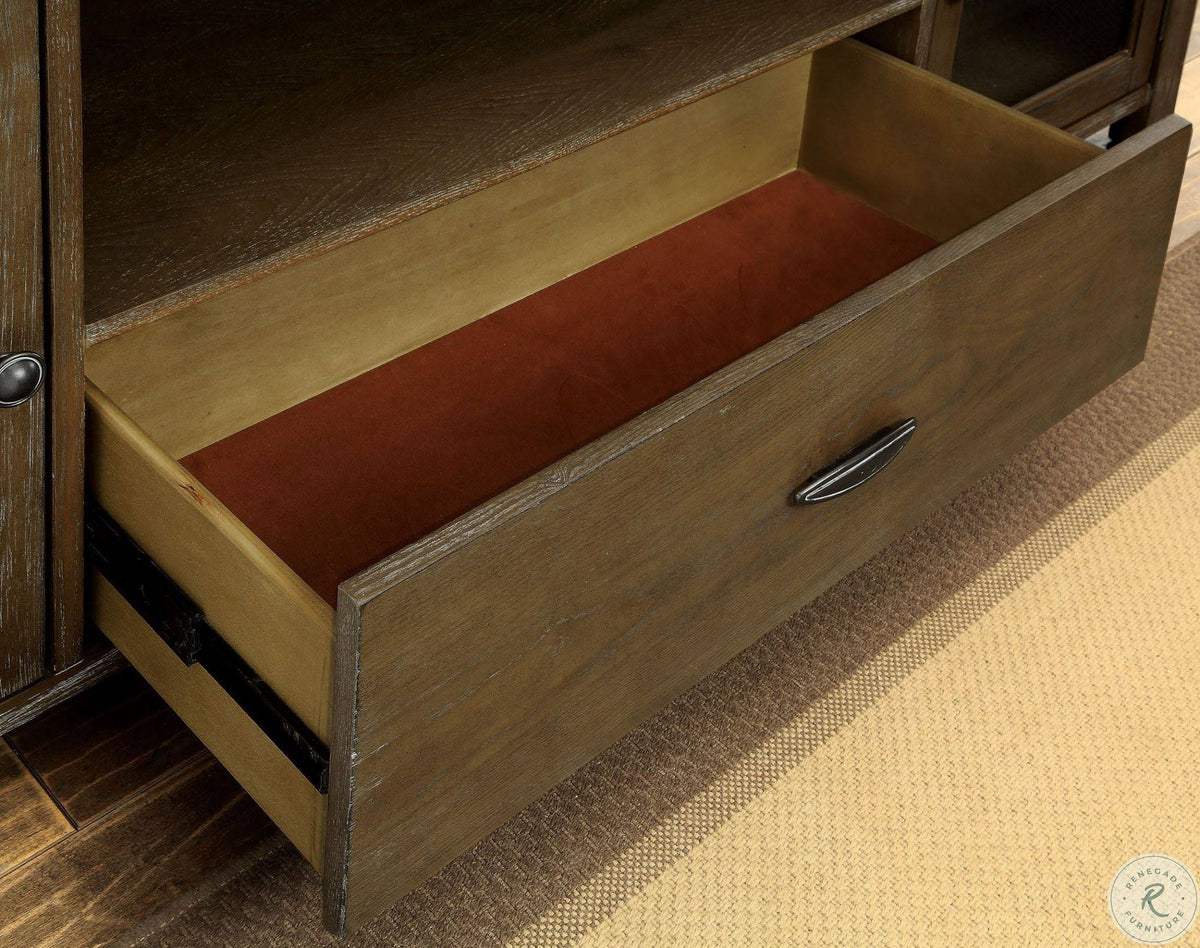 Light Walnut TV Console W5365