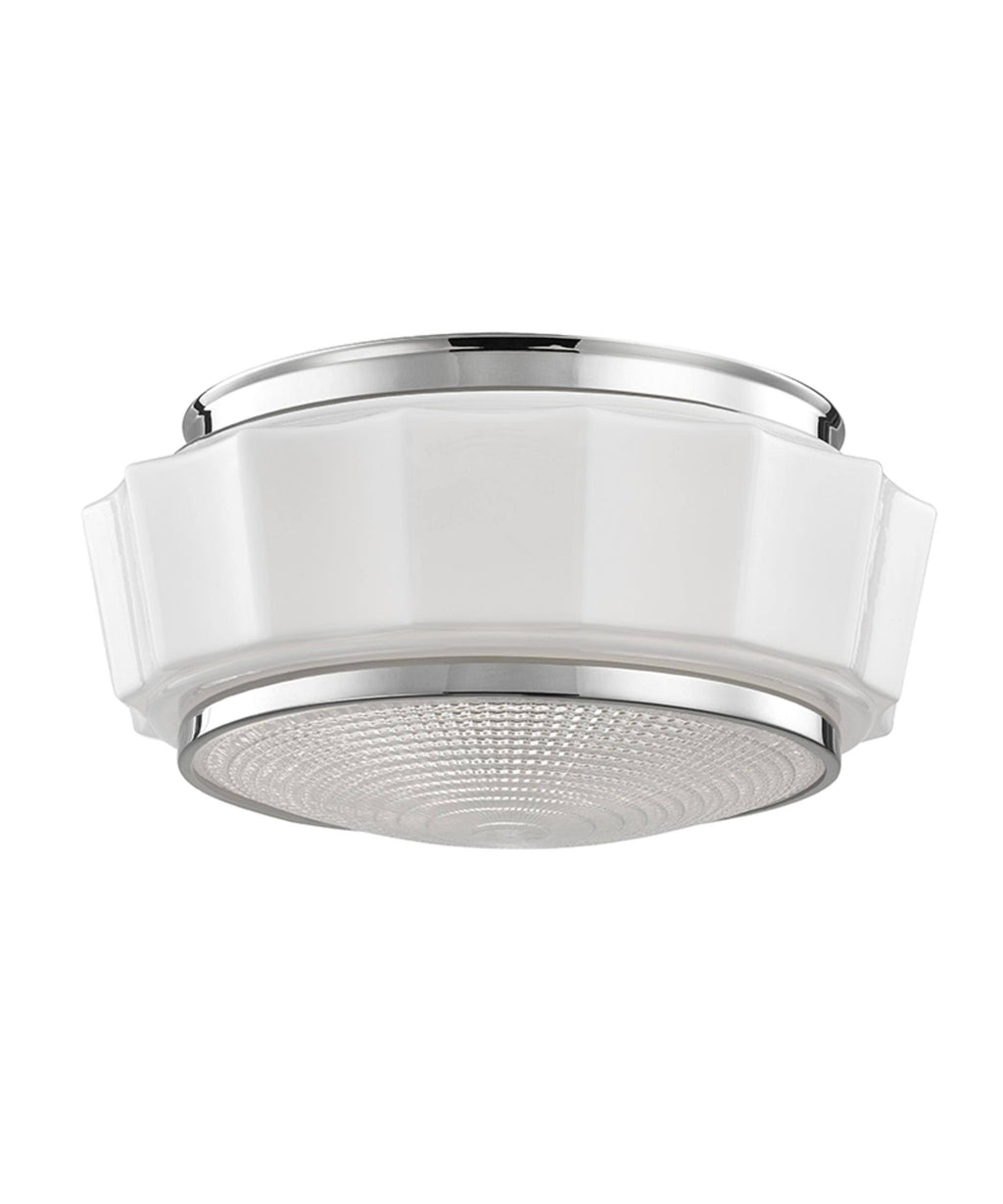 Polished Nickel 2 Light Flush Mount Q4510