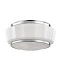 Polished Nickel 2 Light Flush Mount Q4510