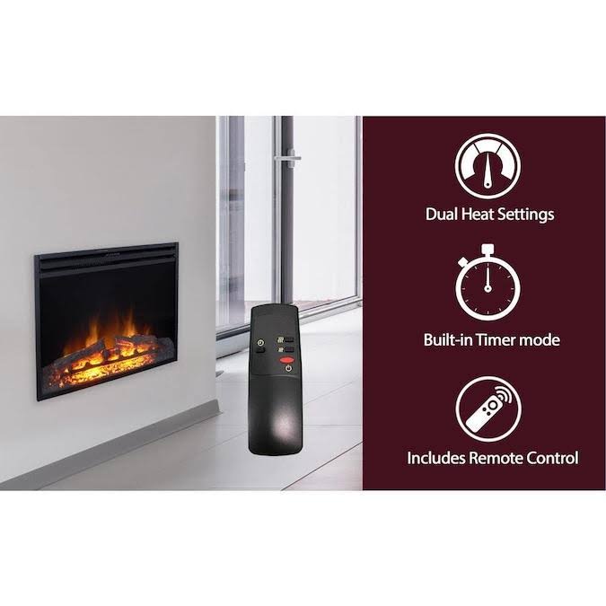 Freestanding Electric Fireplace Insert with Remote Control B373