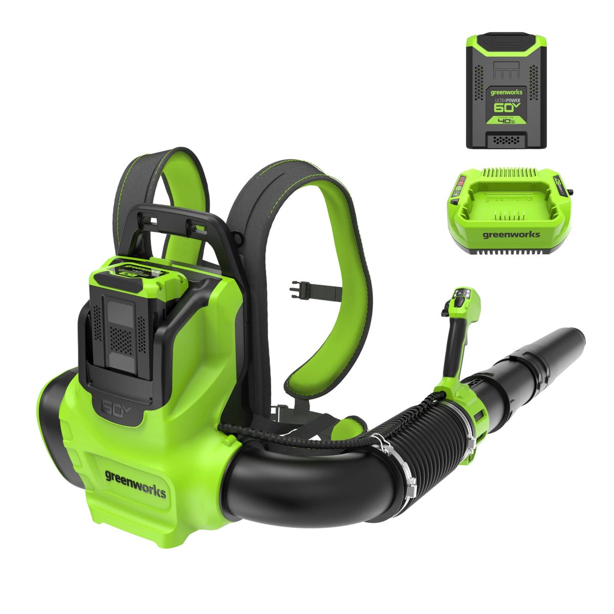 730 CFM 185 MPH Backpack Blower with 4.0 Ah Battery and 3 Amp Charger T588852