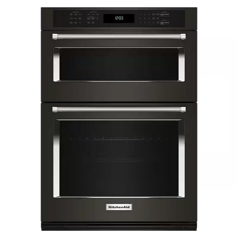 Electric Wall Oven and Microwave Combo in Black Stainless Steel with Air Fry X64793