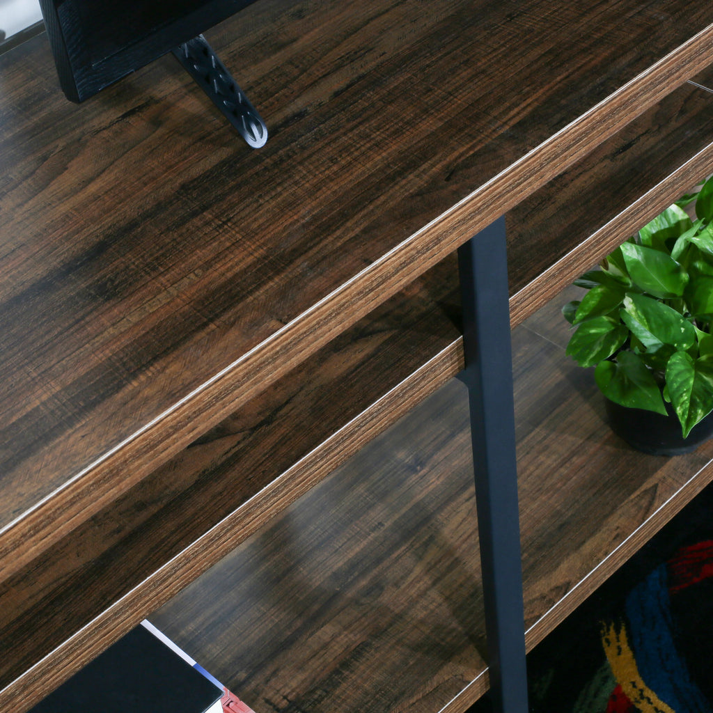 70" TV Stand with Wood Shelves C370125