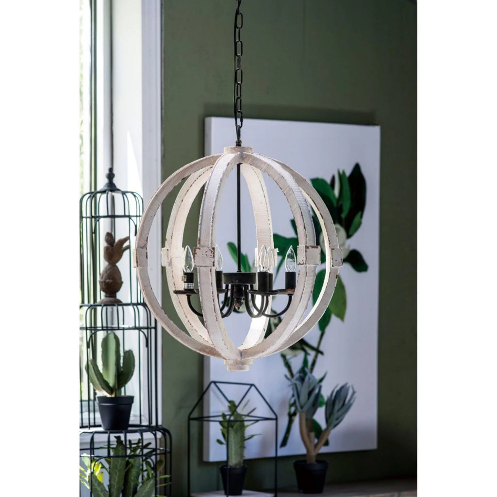 27.5" White and Black Chandelier G282752