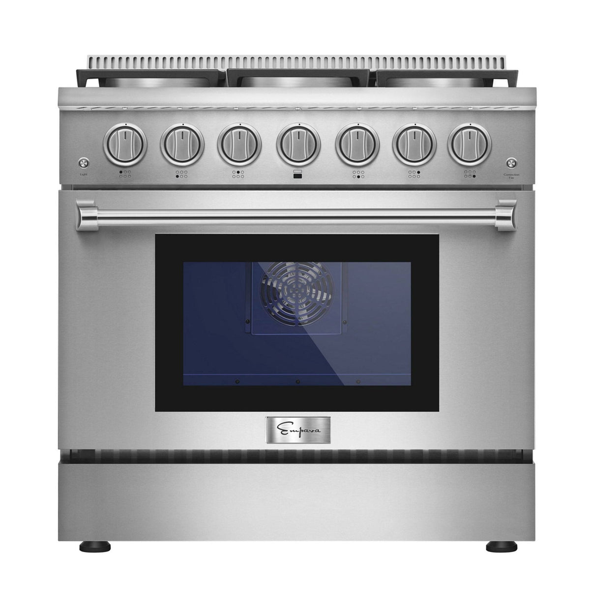 36 in. Recessed Gas Stove Cooktop with 5 Sealed Burners in Stainless Steel T146028
