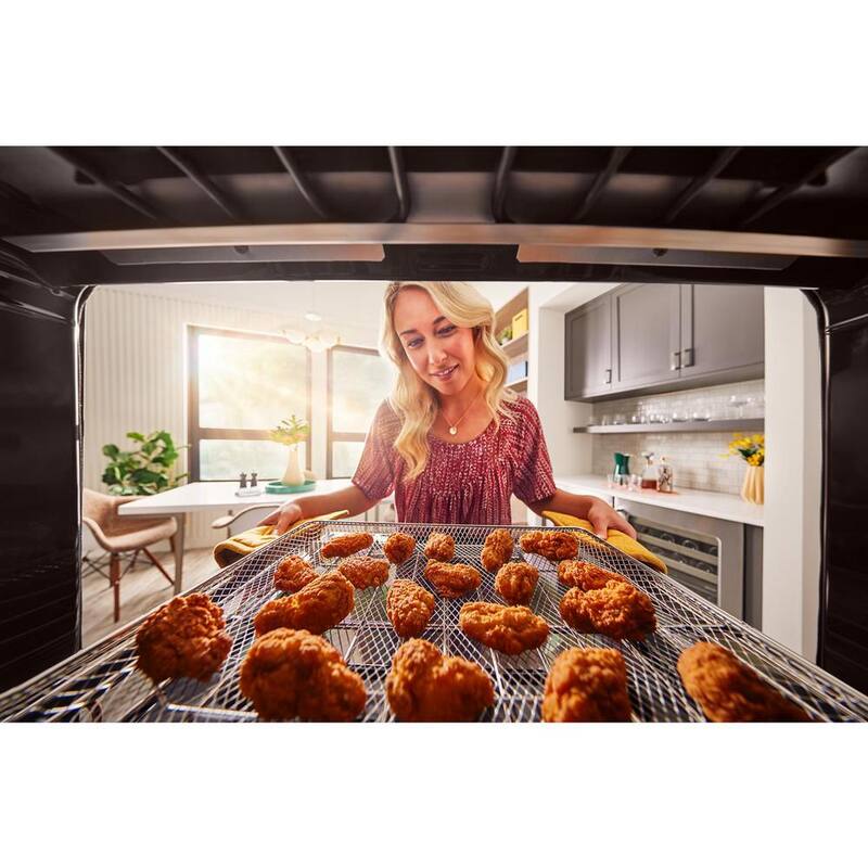Electric Wall Oven and Microwave Combo in Black Stainless Steel with Air Fry X64793