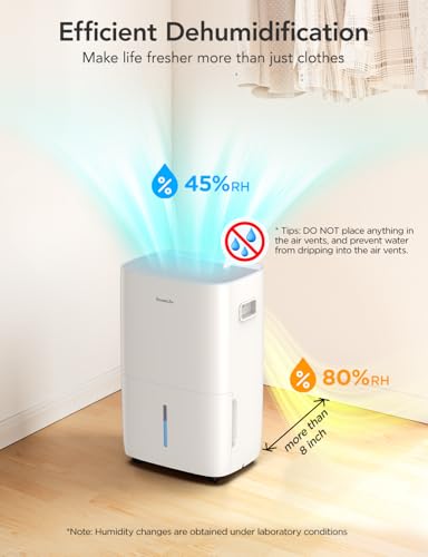 Dehumidifier with Drain Hose and 2.0Gal Bucket P5789
