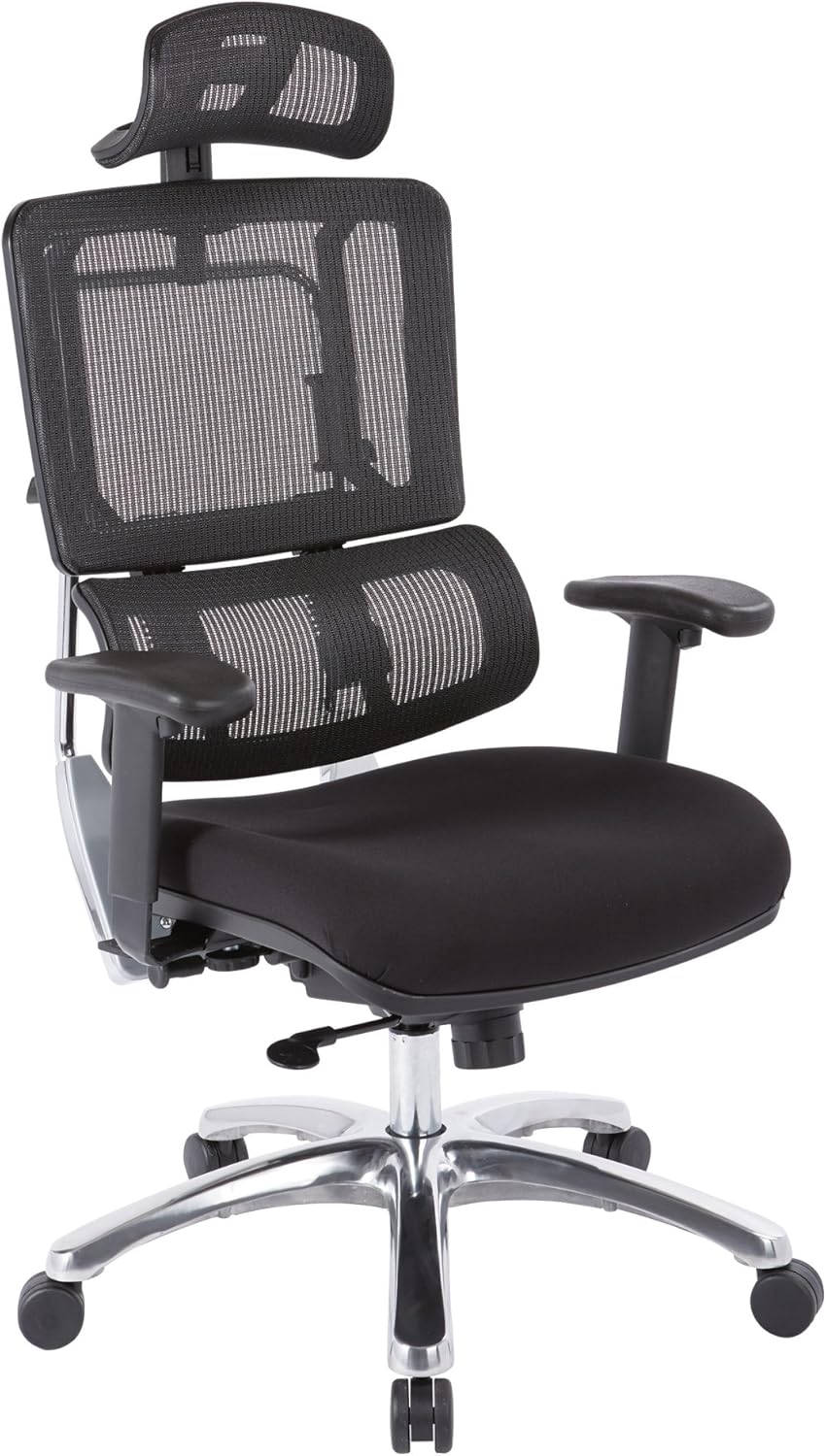Black Mesh Managers Chair with Adjustable Arms X4106