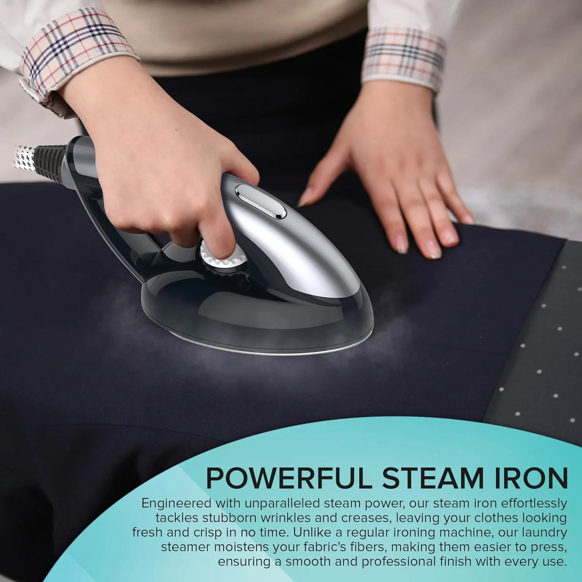 All-in-One Garment Steamer & Clothes Iron with Ironing Board & Hanger M7092