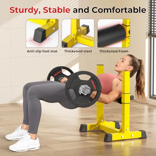 Bulgarian Split Squat Stand with 9 Adjustable Roller Heights H473