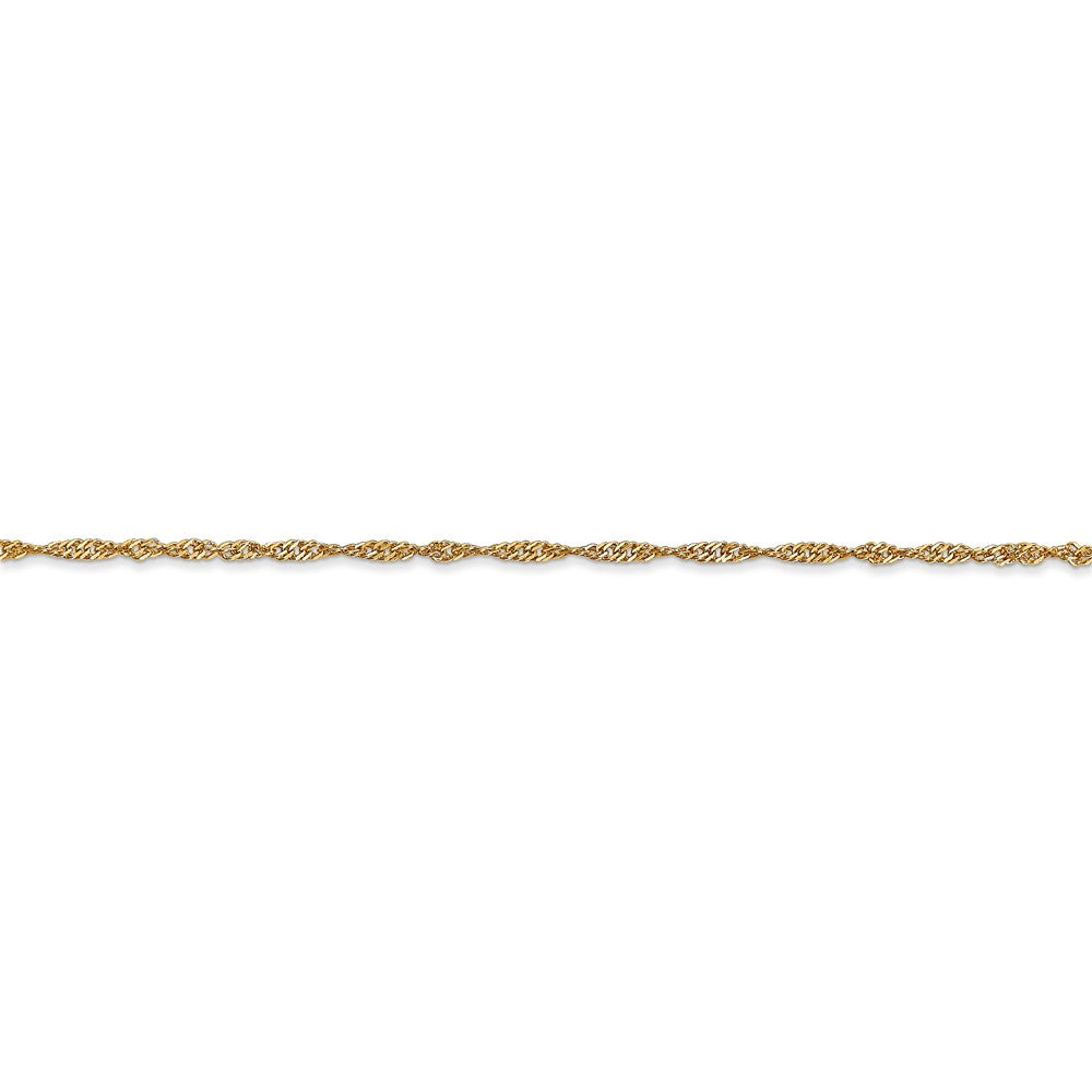 14kt Yellow Gold Singapore Chain 18 inch Lobster Clasp V794