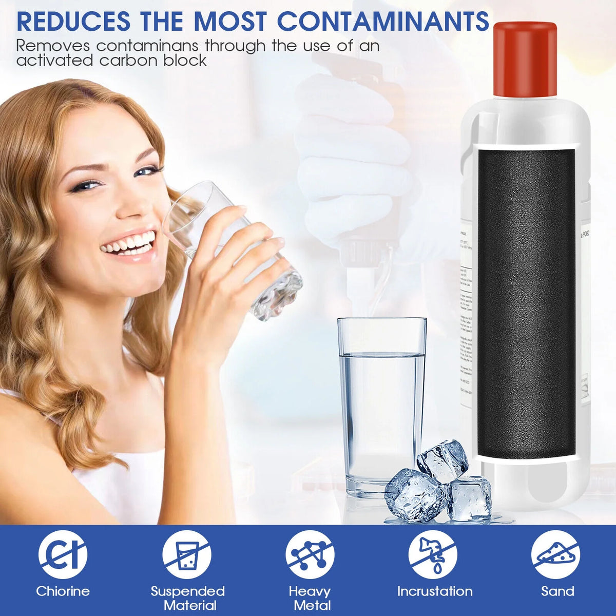 4 Pack Refrigerator Water Filter U86365