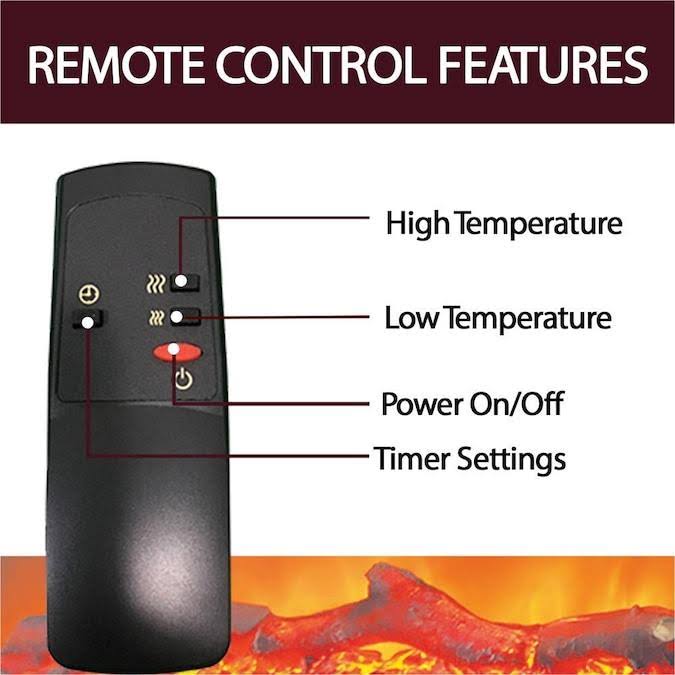 Freestanding Electric Fireplace Insert with Remote Control B373